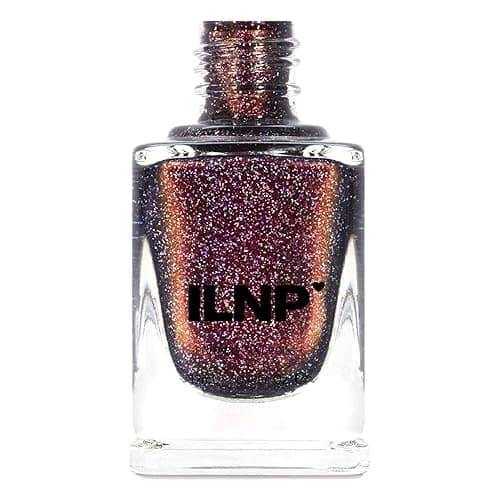 ILNP Bardot - Deep Mahogany Red Holographic Nail Polish