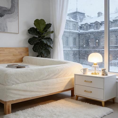 Bed Sheet with Border – The World’s First Bordered Bed Sheet, Padded Zippered Edges for Cozy, Secure Sleep, Breathable, Machine Washable, Easy Setup - Image 1