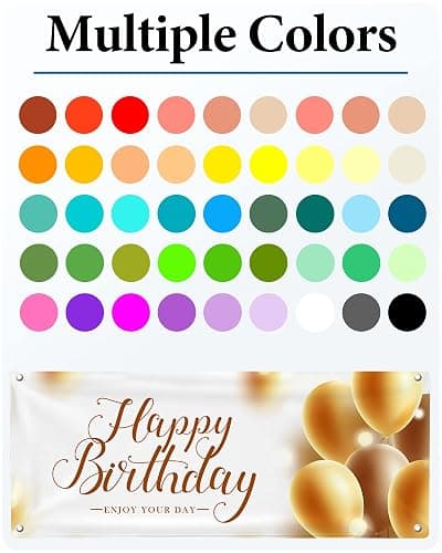 Custom Vinyl Banners and Signs Customize for Business Outdoor, Personalized Banner Customize with Logo Text for Party Birthday, Customized Banner Decoration for Graduation Wedding Event 3'x3' thumbnail 4