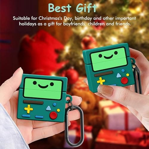AirPod 4 Case Cover, KOREDA Cute Cartoon Game Case for Airpods 4th Generation (2024), Funny Kawaii 3D Cartoon Silicone Case for Women Girls (Green) thumbnail 8