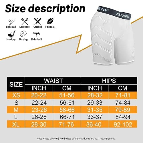 KOOPOW Youth Boys Padded Sliding Shorts with Soft Protective Athletic Cup Underwear for Baseball, Football, Lacrosse thumbnail 6