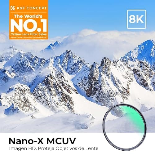 K&F CONCEPT Nano-Xcel 58MM Filtro UV Filtro de Protección, Filter MC UV Slim de HD Vidrio Óptico con 28 Capas Revestimiento Nano thumbnail 2