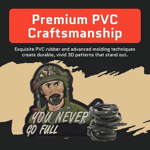 Jestik PVC Patch, Funny Patches, Humorous Tactical Morale Patch with Hook and Loop Fastener, Cute Patches for Backpacks, Military Uniforms, Jeans, Jackets, Vests, Hats & More - Never Go Full thumbnail 3