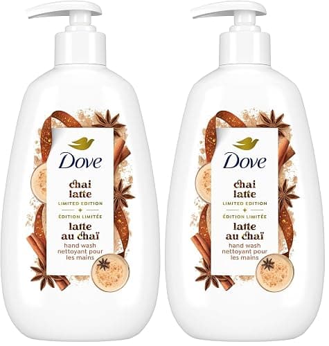 Dove Limited Edition Holiday Treats Liquid Hand Wash for Deep Nourishment Spiced Chai Latte 12 oz (Pack of 2) - Image 1