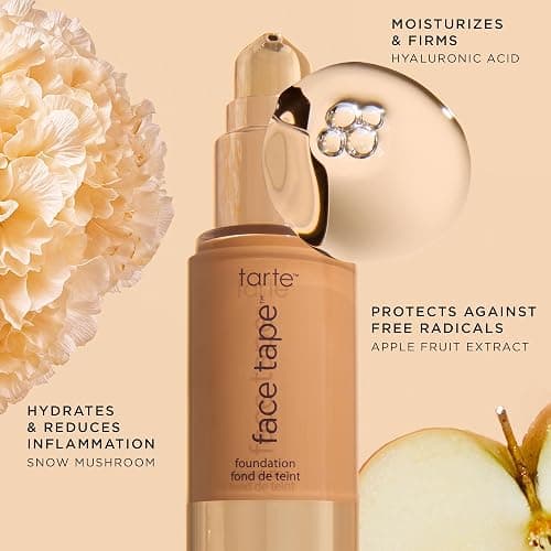 tarte face tape foundation – Full-Coverage Matte Finish Foundation with Snow Mushroom & Hyaluronic Acid for Hydration, Waterproof, Vegan & Cruelty-Free thumbnail 7