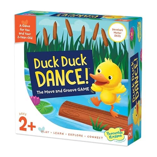 Peaceable Kingdom Games for Parents & Their 2-Year-olds: Duck Duck Dance - Toddler & Preschool Board Game of Moving Your Body & Following Directions thumbnail 5