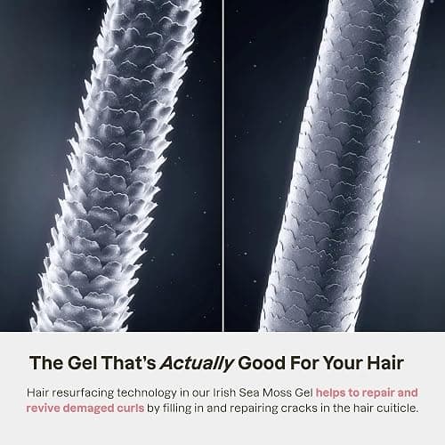 Love Ur Curls Curly Hair Gel - Medium Hold Irish Sea Moss Curl Gel | Irish sea moss gel for curly hair with medium hold, defines curls and waves with flexible hold, no crunch, 236 mL thumbnail 4
