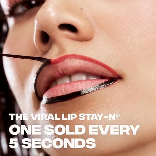Sacheu Lip Liner STAY-N Peel Off Lip Stain — Long Lasting Waterproof Lip Tint with Hyaluronic Acid & Vitamin E — Transfer Proof Matte Finish, Vegan & Cruelty-Free (p-INKED) thumbnail 3