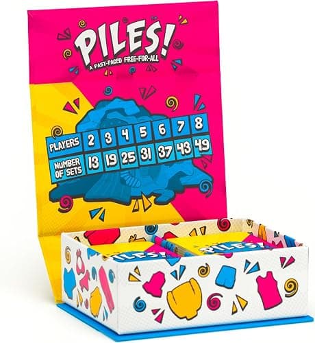 Lost Boy Entertainment Piles – Card Games – Family Games – for Kids 8 and Up – for Adults – Family Game Night – Travel & Memory Game – Party Games – 10 Mins thumbnail 7