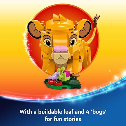 LEGO Disney Simba The Lion King Cub Building Toy - Collectible Play & Display Set - 6 Year Old Girl & Boy Birthday Gift - Detailed Model of Disney Simba - 43243 thumbnail 6