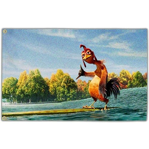 NASIAN Chicken Flag 3x5 Ft Funny Flags for College Dorm Room Guys Double Sided Meme Flags Man Cave Bedroom Wall Art Decor Banner Gifts - Image 1