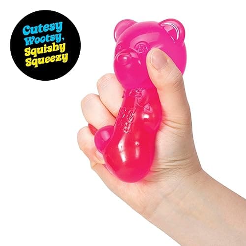 Schylling NeeDoh Gummy Bear - Sensory Fidget Toy with Jelly-Like Filling - 3.5" Tall - Colors May Vary (Pack of 1) thumbnail 3
