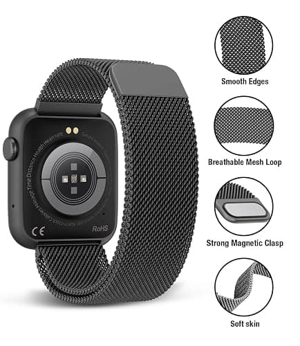 EarlySincere Smart Watches for Men Women Blood Pressure, 1.9" HD Full Touch Screen, Fitness Tracker with Heart Rate Blood Oxygen Sleep Monitor, IP67 Waterproof Smartwatch for Android iOS thumbnail 2