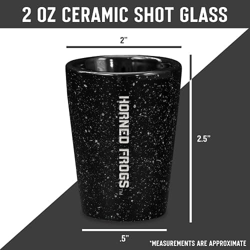 Rico Industries NCAA Primary OR Wordmark Logo 2oz Ceramic Shot Glass for Fans, Laser Engraved In Team Color Single Shot Glass thumbnail 6