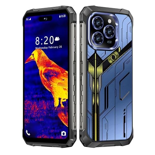 MMY 32+1TB Rugged Armor Unlocked Cell Phone,Smartphone 6.99" HD 68+108MP Night Vision photography22000mAh AI Unlocked Phone,Face ID/Fingerprint Unlock/Underwater-Night-Photo/Dual SIM/5G/NFC(Blue) - Image 1