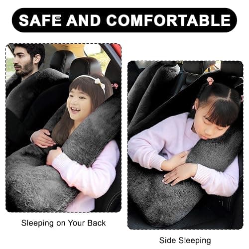 MROUEN Travel Pillow, Travel Pillow for Kids, Sleeper Hold Pillow Travel, Removable U-Shaped Pillow for Adults and Children to Support Head and Body in The Back Seat of Long Car Trips (Black) thumbnail 5