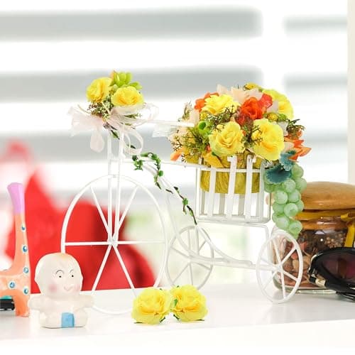 Kesote 50pcs Mini Yellow Roses Buds Artificial Flowers Bulk, 1.6 Inch Small Silk Fake Roses Flower Heads for Decoration, Crafts, Wedding Party Home Decor thumbnail 4