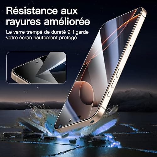  Verre Trempé Anti-Espion pour iPhone 17 Pro Max thumbnail 6