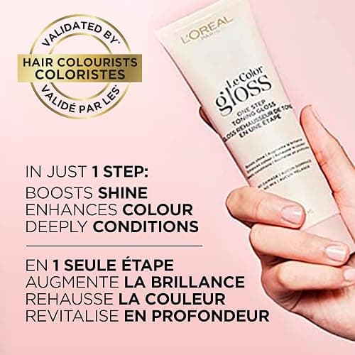 L'Oreal Paris Le Color Gloss One Step Toning Hair Gloss Treatment, Cool Brunette, Enhance Your Shine with this Semi Permanent Hair color, 1 Kit thumbnail 4