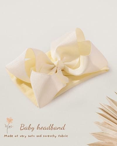 doboi 20pcs Baby Girls Bows Headbands Nylon Hairbands Ribbon Bow Elastic Hair Accessories for Newborns Infants Toddlers and Kids thumbnail 7