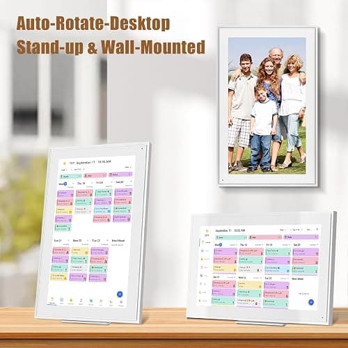15.6-inch Wall Digital Calendar,Smart WiFi Calendar & Chore Chart,Full HD Touchscreen Interactive Display for Family Schedules-Wall/Desk Mountable Planner,Meeting Reminders & Deadline Tracking thumbnail 6