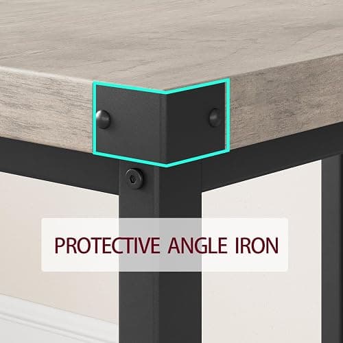 GAOMON Dining Table Set for 4, Wooden Kitchen Table with 2 Benches, 3 Piece Rectangular Dining Room Set, Space Saving Kitchen Tables Sets for Apartment, Small Space, Home, Rustic Gray thumbnail 6