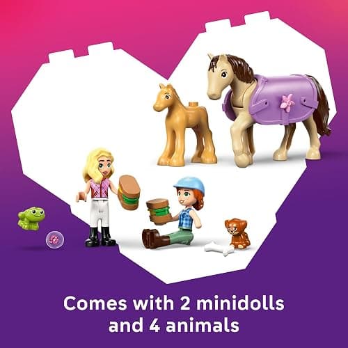 LEGO Friends Horse & Baby Foal Trailer Building Toy for Girls & Boys - Pretend Play Set for Kids, Ages 7+ - W/Autumn & Matilde Minidolls, Toy Animals, & Accessories - Gift Idea for Birthdays - 42695 thumbnail 5