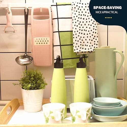 NACOLUS Mandoline Slicer for Kitchen Slicer Vegetable Cutter 5 In 1 Veggie Slicer Potato Slicer waffle fry cutter Hot Swap Mandolin with Peeler for Vegetables Carrot Shredder Cucumber Slicer - Pink thumbnail 8