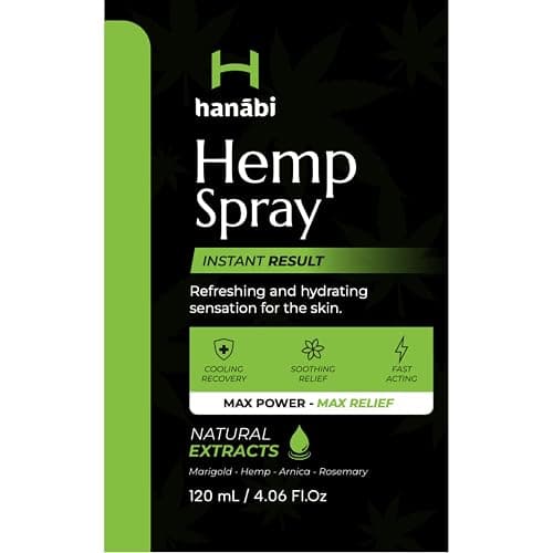 Hanábi Premium Hemp Spray | Maximum Strength 10,000mg Hemp Oil Infused | Better Than Hemp Cream | GMO Free | Hemp Seeds Oil, Calendula, Lavender & Arnica | Organic & Vegan Relife - 4.1 Oz thumbnail 7