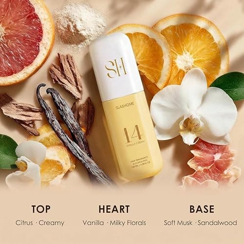Hair Perfume for Women, Vanilla Cream Alcohol-Free Hair & Body Mist, 100ml | Soft & Lightweight Long-Lasting Fragrance for Hair, Body, Clothes & Pillows, Everyday Refreshing, Gift for Women & Moms thumbnail 3