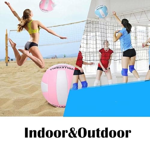 ABAJI Volleyball Official Ball Thicker PU Waterproof Anti-Explosion 15+ Years Kids Girls Boys Indoor Training Game Outdoor Sand Beach Pool Play Pump Needle thumbnail 3