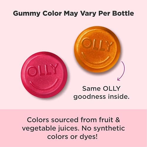 OLLY Undeniable Beauty Gummy, For Hair, Skin, Nails, Biotin, Vitamin C, Keratin, Chewable Supplement, Grapefruit, 30 Day Supply - 60 Count - 60 Count (Pack of 1) thumbnail 2