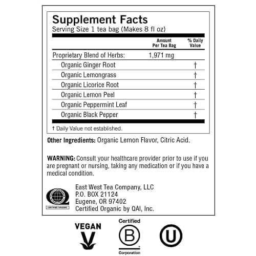 Yogi Tea Lemon Ginger Tea Bags, 16 ct thumbnail 3