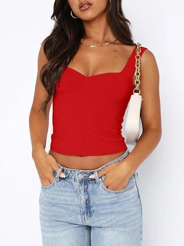 ForeFair Women Sleeveless Sexy Backless Going Out Crop Top Y2K Strappy Ruched Tank Top Summer Tight Slim Fit Cute Tops thumbnail 2