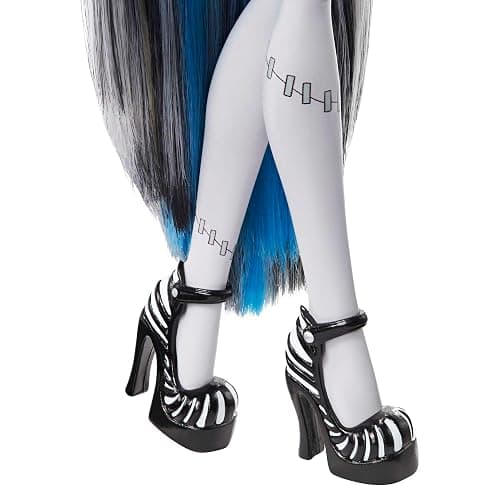 Monster High Doll, Frankie Stein in Black and White, Reel Drama Collector Doll, Doll-Size and Life-Size Posters, Horror Flick Theme, Toys and Gifts (HKN29) thumbnail 4