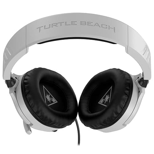 Turtle Beach Recon 70 Wired Multiplatform Gaming Headset for PS5, PC, Xbox | PlayStation, PS4, Xbox Series X|S, Xbox One, Mobile, Flip-to-Mute Mic, 40mm Speakers, Lightweight, Soft Earpads, White thumbnail 4