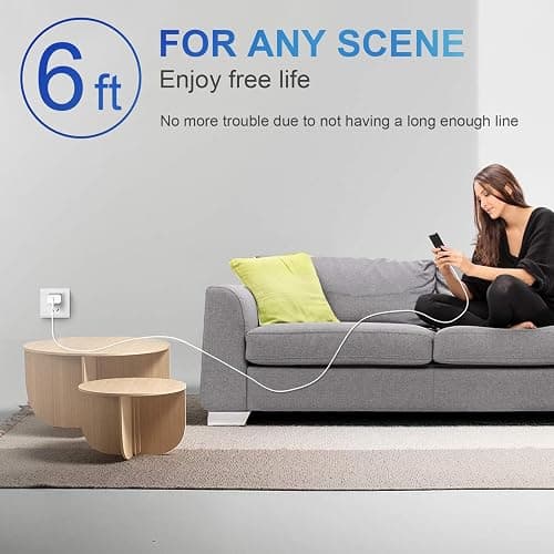 iPhone 14 13 12 11 Super Fast Charger [2Pack] cargador 20W Rapid USB C Wall Charger Block with 6FT Fast Charging Cable Compatible with iPhone 14 Pro Max/Pro/Plus/Mini/iPad thumbnail 8