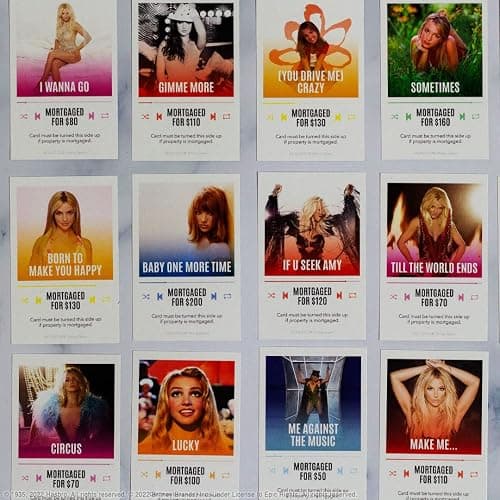 Monopoly: Britney Spears Board Game, Collector’s Edition Celebrating Music Pop Icon, Officially Licensed Britney Spears Merchandise thumbnail 7