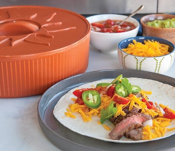 Nordic Ware Microwave Tortilla and Pancake Warmer, 10-Inch Holder - Fits Large Size Tortillas thumbnail 4