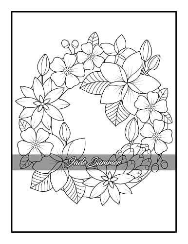 100 Flowers: An Adult Coloring Book with Bouquets, Wreaths, Swirls, Patterns, Decorations, Inspirational Designs, and Much More! thumbnail 37