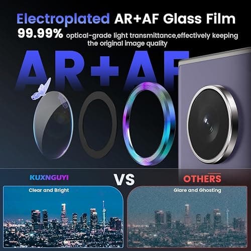 Compatible with iphone 17 Camera Lens Protector [1 Set ], Individual Lens Protectors, Scratch-Resistant Ultra-Thin Tempered Glass with Aluminum Edging, for Apple iphone17 Phone 6.3 inch (Gold) thumbnail 6