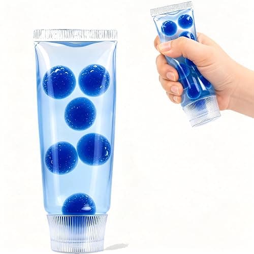 Clear Jam Bottle Squishy Toy, Cute Toothpaste Slow Rising Fidget Sensory Toys for Stress Anxiety Relief, Soft Desk Squeeze Toy Birthday Gifts for Adults (Star Purple) thumbnail 4
