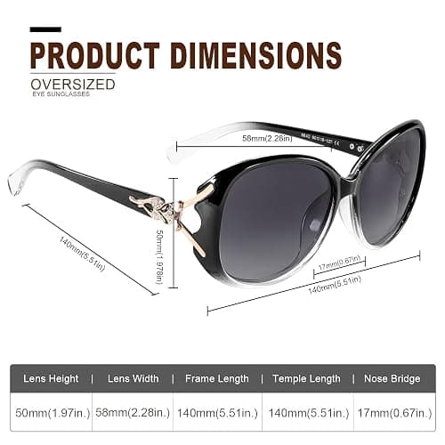 FIMILU Sunglasses for Women Trendy Polarized Sunglasses Oversized Big Sun Glasses Ladies Shades UV Protection thumbnail 7