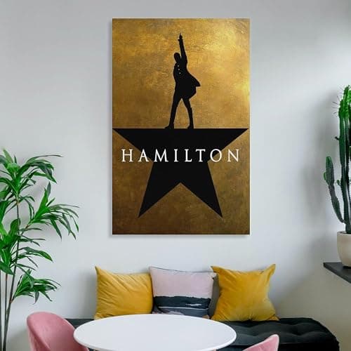 Hamilton Musical Poster,Vintage Music Posters Canvas Art Poster And Wall Art Picture Print Modern Family Bedroom Decor Posters 24x36inch(60x90cm) - 24x36inch(60x90cm) - Unframe-style thumbnail 6