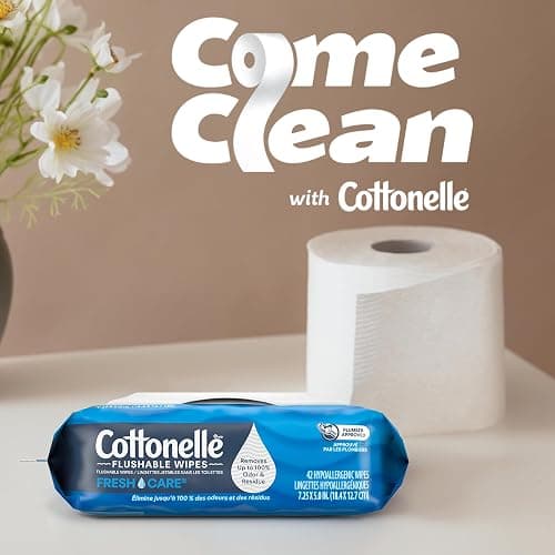 Cottonelle Ultra Clean Toilet Paper with Active CleaningRipples Texture, Strong Bath Tissue, 24 Family Mega Rolls = 132 Regular Rolls (4 Packs of 6) thumbnail 4