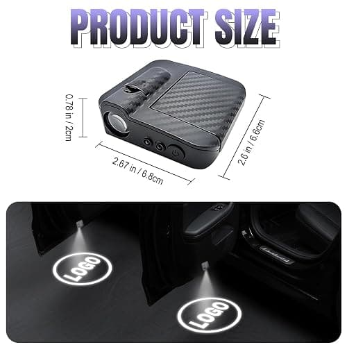 2PCS Custom Car Door Projector Lights Personalized Logo LED Car Door Step Welcome Light Customized Photo Text thumbnail 2