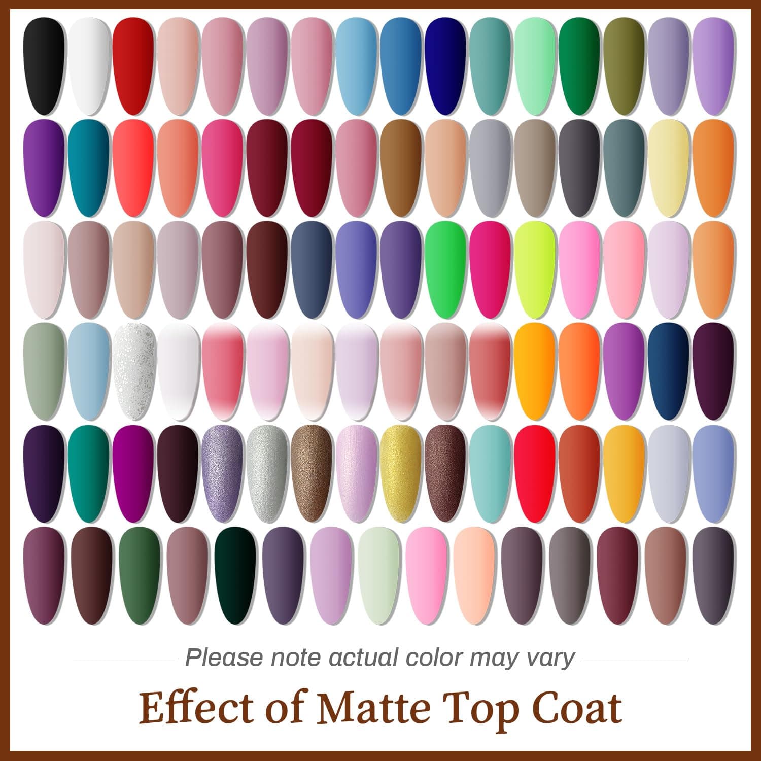 JODSONE 100 PCS Gel Nail Polish Kit No Wipe Soak off Base Coat and Matte Glossy Top Coat Gel Polish Collections Gifts for Manicure Lovers thumbnail 8
