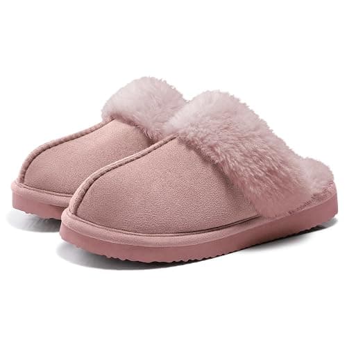 Litfun Women's Fuzzy Memory Foam Slippers Fluffy Winter House Shoes Indoor and Outdoor - Image 1