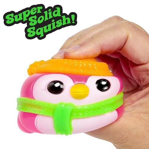 Schylling Needoh Squishmas Polar Glow Penguin - Sensory Squeeze Toy with Super Solid Squish - (Pack of 1) thumbnail 4
