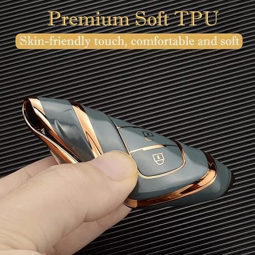 Key Fob Cover for Ford with Keychain Explorer Bronco Escape Edge Expedition Mustang F150 Lincoln ( Ivory) thumbnail 6